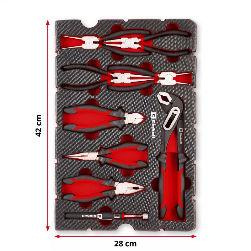 Einhell Gereedschapsinzet tangenset 9-delig voor E-Case S-F (370522)
