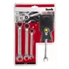 KWB 460490 Dubbel-ringratelsleutelset 4-delig 10-17 mm