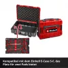 Einhell 370526 9-delige kofferinzet-set voor E-Case, rood/zwart