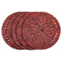 kwb 490704 125 mm schuurschijven, korrel 40, 5 stuks, 8-gats klittenband, aluminiumoxide