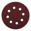 kwb 490704 125 mm schuurschijven, korrel 40, 5 stuks, 8-gats klittenband, aluminiumoxide
