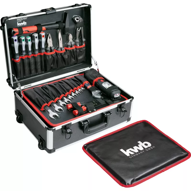 kwb 370680 68-delige gereedschapskofferset met handgereedschap