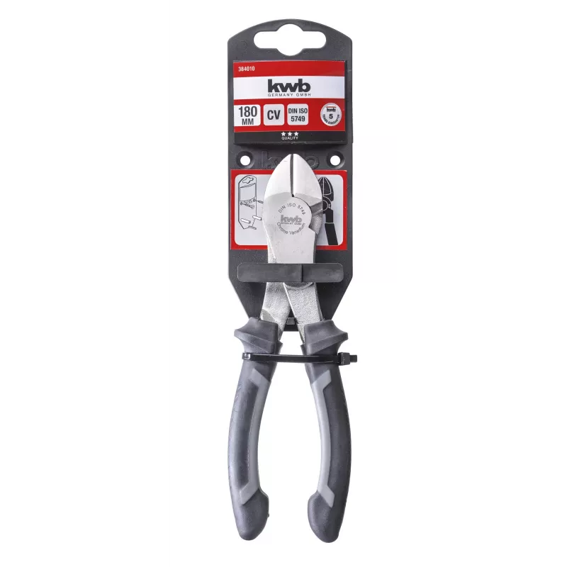 kwb 384010 kracht-zijkniptang 160 mm VDE 1000 V chroom-vanadiumstaal