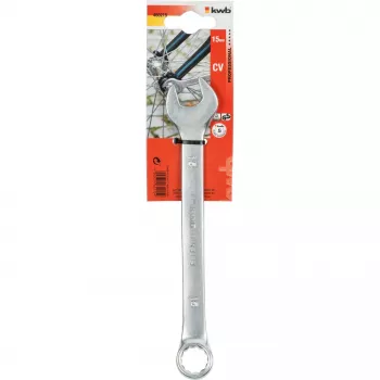kwb 460215 ring-steeksleutel 15 mm chroom-vanadiumstaal