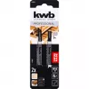 kwb 620530 bi-metaal decoupeerzaagbladen voor laminaat en hout, T-schacht, 2-pack