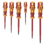 KWB 7-delige schroevendraaierset met spanningstester, chroom-vanadiumstaal, magnetische punten, ergonomische 2-componenten handgreep 140870