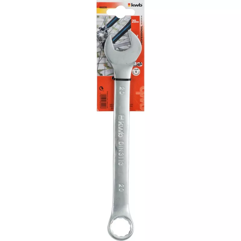 KWB 460220 ring-steeksleutel 20 mm chroom-vanadiumstaal DIN 3113