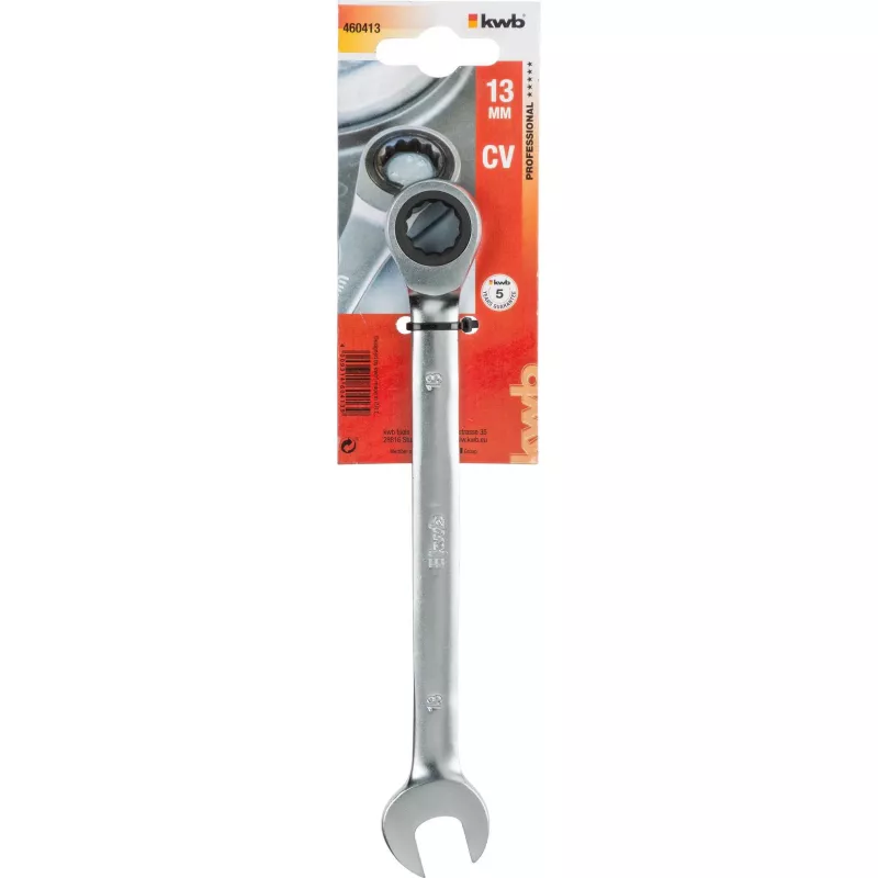 kwb 460413 dubbele ring-ratelsleutel 13 mm