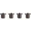 kwb ronde geribbelde houten deuvels, 10 x 40 mm, 4 stuks, natuurbout 530210