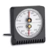 TFA Dostmann 45.2018 analoge ronde thermometer, Ø63 mm, -20 tot +50 °C, wit/zilver 7601