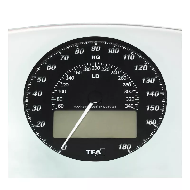 TFA Dostmann 50.1003.02 Elektronische personenweegschaal, 180 kg, zwart