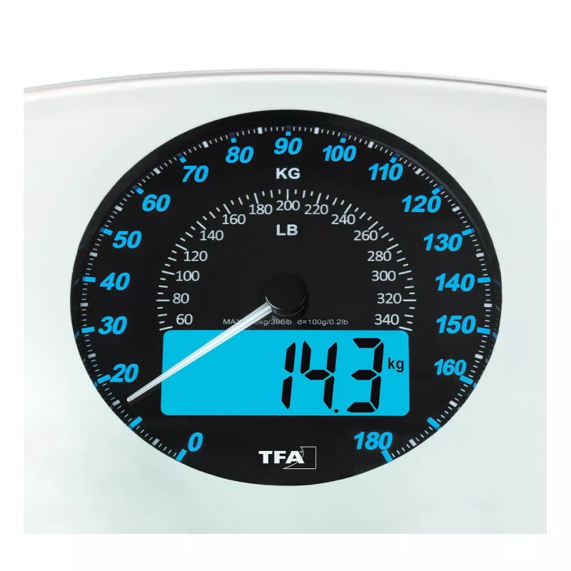 TFA Dostmann 50.1003.02 Elektronische personenweegschaal, 180 kg, zwart