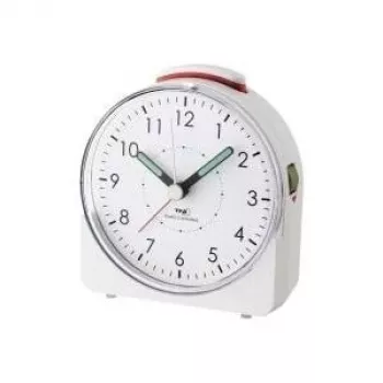 TFA DOSTMANN 60.1508.02 Sunrise lichtwekker met FM-radio, meerkleurige LED, dual-alarm, USB-oplaadaansluiting, wit