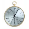 TFA Dostmann 45.2007 analoge ronde thermometer hygrometer, wit/zilver, 10 cm diameter
