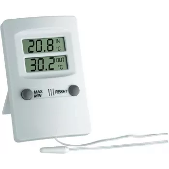 TFA Dostmann digitale binnen-buiten thermometer wit (30.1009)