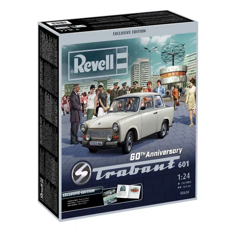 Revell 60e jubileum Trabant 601 Exclusive Edition 1:24 plastic modelbouwpakket 05630