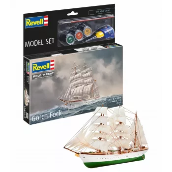 Revell modelbouwset Gorch Fock 1:200 zeilschip plastic modelbouwset 65432