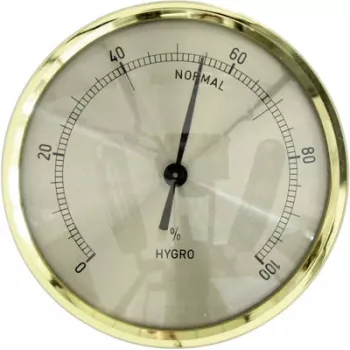 TFA Dostmann 44.1011 inbouw-hygrometer, analoog, 0-100% RH, zilveren rand