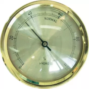 TFA Dostmann 44.1011 inbouw-hygrometer, analoog, 0-100% RH, zilveren rand