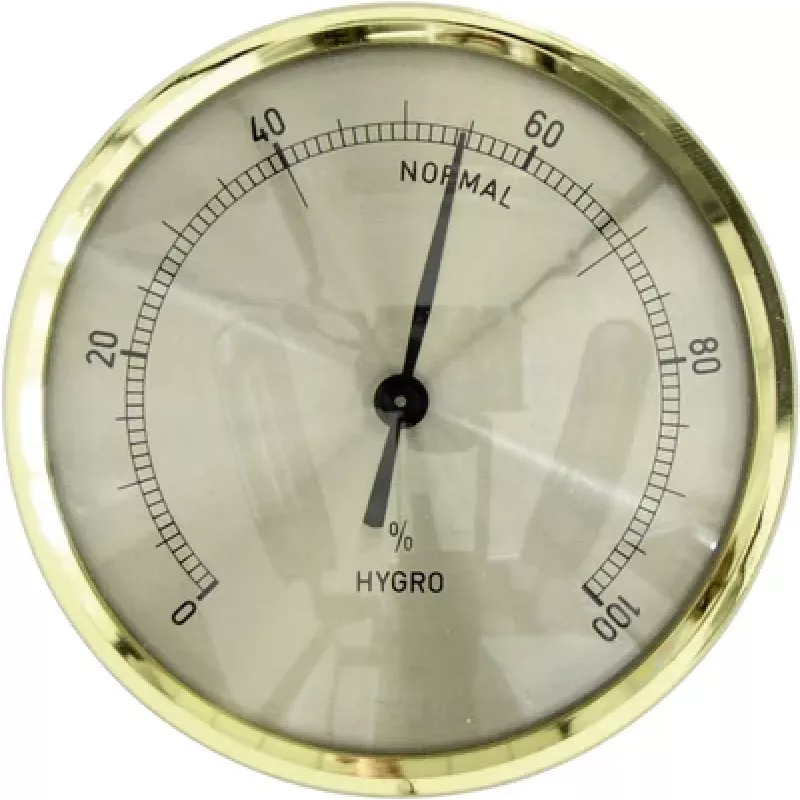 TFA Dostmann 44.1011 inbouw-hygrometer, analoog, 0-100% RH, zilveren rand