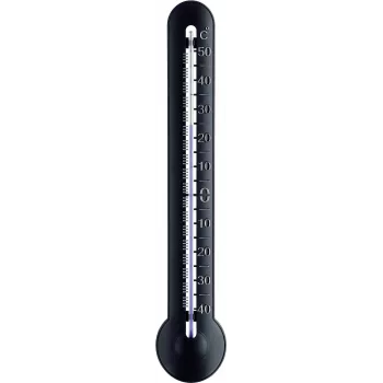 TFA Dostmann analoge binnen-/buitenthermometer, zwart (12.3048)