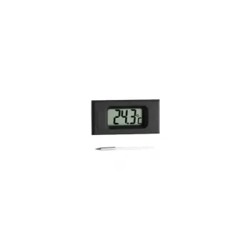 TFA Dostmann inbouwthermometer met kabelsensor, zwart (cat.nr. 30.2025)