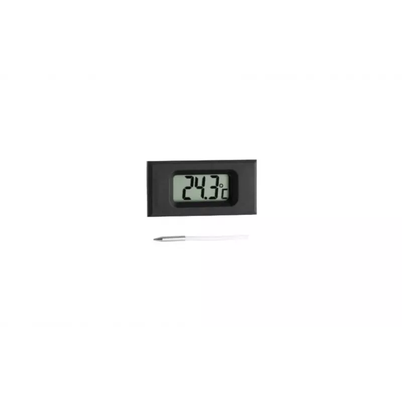 TFA Dostmann inbouwthermometer met kabelsensor, zwart (cat.nr. 30.2025)