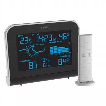 TFA Dostmann SPHERE draadloos weerstation, zwart 35.1148.01