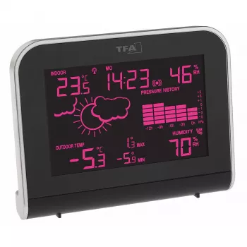 TFA Dostmann SPHERE draadloos weerstation, zwart 35.1148.01