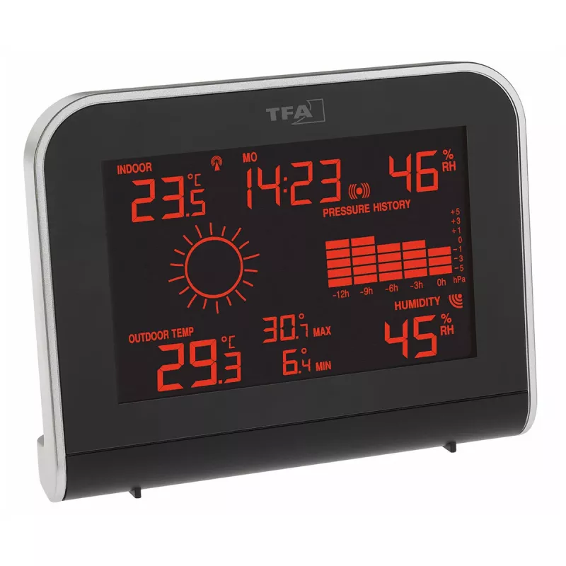 TFA Dostmann SPHERE draadloos weerstation, zwart 35.1148.01