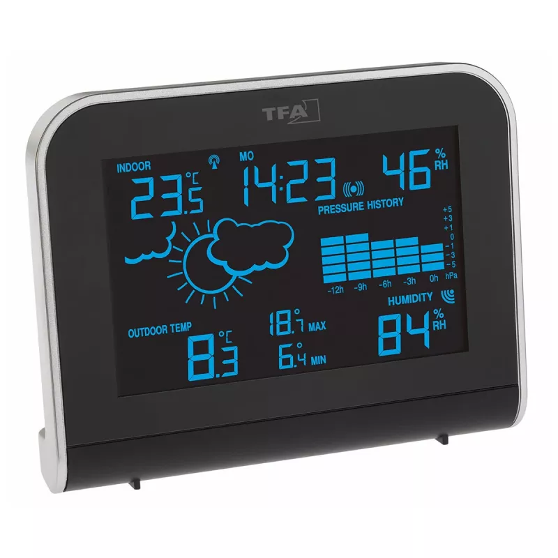 TFA Dostmann SPHERE draadloos weerstation, zwart 35.1148.01