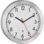 TFA Dostmann 60.3546.02 draadloze wandklok 25 cm geborsteld aluminium