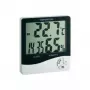 TFA Dostmann WS 5031 thermo-hygrometer met klok, zwart/wit 30-5031