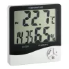 TFA Dostmann WS 5031 thermo-hygrometer met klok, zwart/wit 30-5031