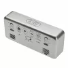 TFA Dostmann 60.2032.54 quartzwekker zilver met dual-alarm