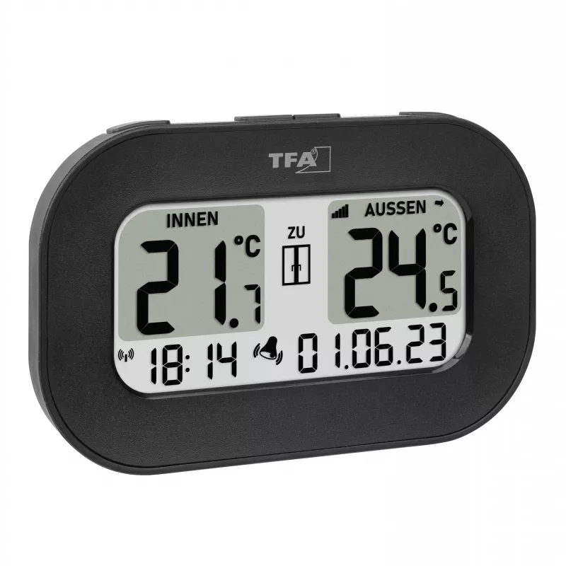 TFA Dostmann COOL@HOME draadloze digitale thermometer, zwart 30.3046.01