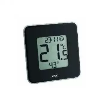 TFA Dostmann 30.5021.01 Style digitale thermo-hygrometer zwart (30.010.425)