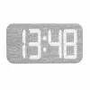 TFA Dostmann 60.2042.02 quartzwekker wit, grijs met 3 wektijden en groot display