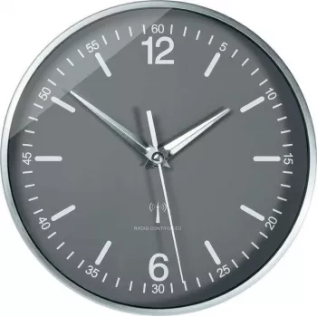 TFA Dostmann 60.3503 radiografische aluminium wandklok, zwart