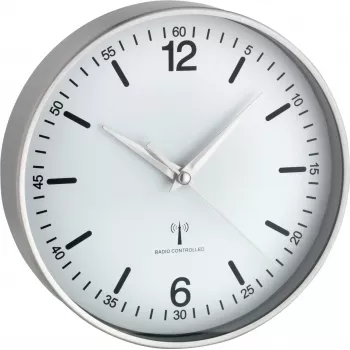 TFA Dostmann 60.3503 radiografische aluminium wandklok, zwart