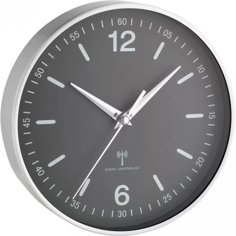 TFA Dostmann 60.3503 radiografische aluminium wandklok, zwart