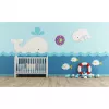 TFA Dostmann 60.3015.11 design wandklok, paars, silent quartz, 25 cm