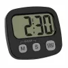 TFA Dostmann 2-delige digitale timerset met stopwatch en klok, zwart en wit (38.2057.40.02)