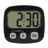 TFA Dostmann 2-delige digitale timerset met stopwatch en klok, zwart en wit (38.2057.40.02)