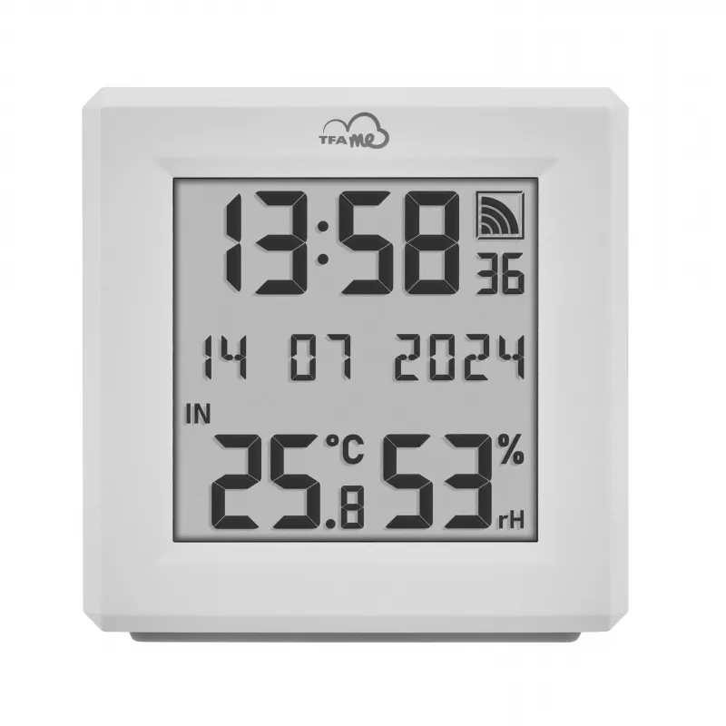 TFA Dostmann TFA.me starterset met WLAN-gateway en 2 KLIMA@HOME draadloze thermo-hygrometers, zwart/wit 35.8109.02