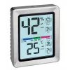 TFA Dostmann EXACTO digitale thermo-hygrometer zilver 30.5047.54.K