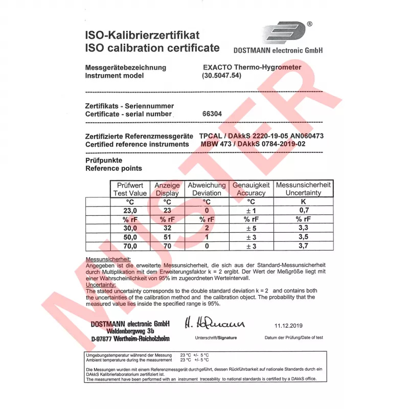 TFA Dostmann EXACTO digitale thermo-hygrometer zilver 30.5047.54.K