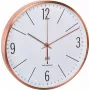 TFA Dostmann 60.3534.51 ronde koper-witte quartz wandklok
