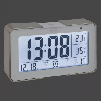 TFA Dostmann 60.2540.53 radiowecker goud/wit