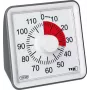 TFA DOSTMANN VISUAL timer wit analoog 60 minuten mechanische countdown met geluidloze werking en akoestisch alarm (38.2043.10)